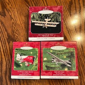 HALLMARK ORNAMENTS (3) Skys the Limit Series